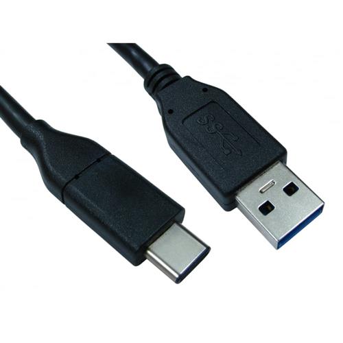 Cables Direct USB3C-921-2M USB cable USB 3.2 Gen 1 (3.1 Gen 1) USB C USB A 10 Gbit/s Black