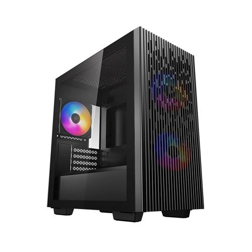 DeepCool MATREXX 40 3FS Micro Tower PC Black micro ATX Mini-ITX Acrylonitrile butadiene styrene (ABS) SPCC Tempered glass Gaming