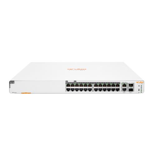 HPE Aruba Networking Networking Instant On Switch 20p Gigabit CL4 4p Gigabit CL6 PoE 2p 10GBT 2p SFP+ 370W 1960 Managed L2+ Gigabit Ethernet (10/100/1000) Power over Ethernet (PoE) Rack mounting 1U