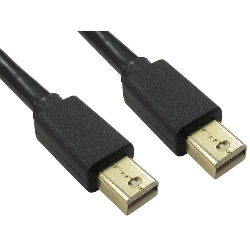 Cables Direct Mini DisplayPort 2m. Cable length: 2 m Connector 1: Mini DisplayPort Connector 2: Mini DisplayPort. Cable diameter: 4.8 mm. Package type: Polybag. Quantity per pack: 1 pc(s)