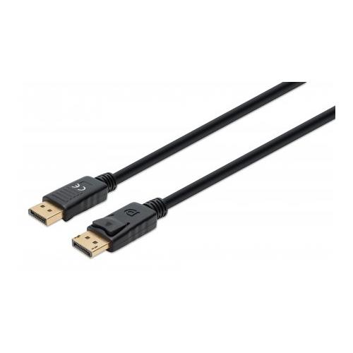 Photos - Cable (video, audio, USB) MANHATTAN DisplayPort 1.4 Cable 8K@60hz 1m Suitable for ALL 8K 4K & 1080p/HD uses - when upgrading now or have it ready 