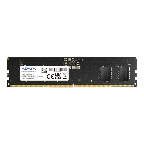 ADATA AD5U48008G-S memory module 8 GB 1 x 8 GB DDR5 288-pin DIMM ECC