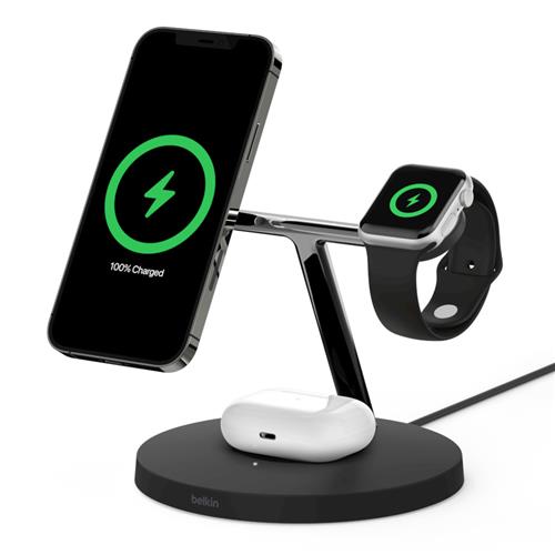 Belkin BOOSTCHARGE PRO Headset Smartphone Smartwatch Black Wireless charging Indoor