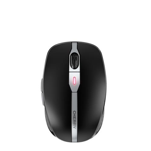 CHERRY MW 9100. Form factor: Ambidextrous. Device interface: RF Wireless + Bluetooth Movement resolution: 2400 DPI Buttons type: Pressed buttons Buttons quantity: 6 Scroll type: Wheel. Power source: Batteries. Product colour: Black