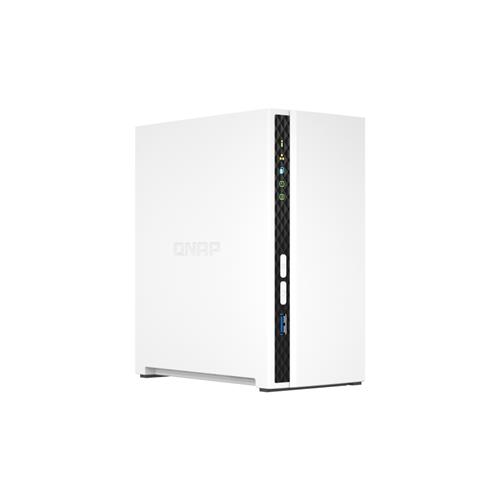 QNAP TS-233 NAS/storage server Tower ARM Cortex-A55 2 GB 0 TB QNAP QTS White