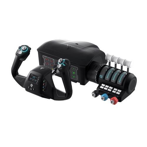 Turtle Beach VelocityOne Flight Universal Control System with Yoke Handle Throttle Quadrant Trim Wheel and Rudder Controls - Xbox Series X or S Xbox One and Windows