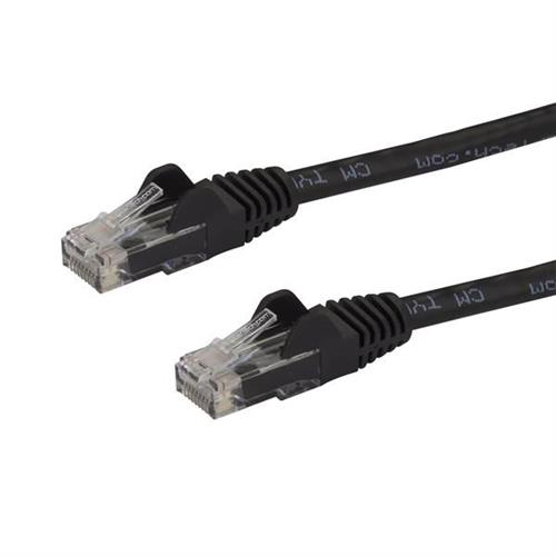 Photos - Ethernet Cable Startech.com 1m CAT6  - Black CAT 6 Gigabit Ethernet Wire -250MHz 100W PoE RJ45 UTP Network/Patch Cord Snagles 
