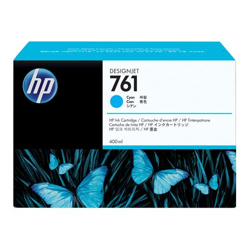 HP 761 400-ml Cyan DesignJet Ink Cartridge