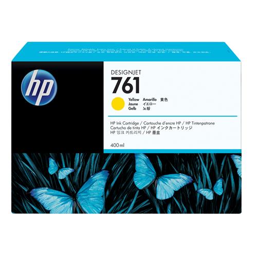 HP 761 400-ml Yellow DesignJet Ink Cartridge