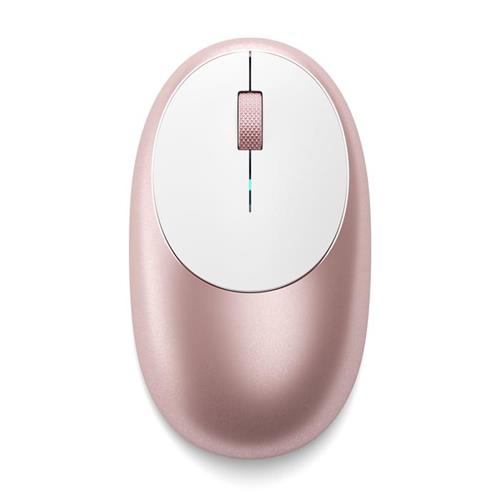 Satechi M1. Form factor: Ambidextrous. Movement detection technology: Optical Device interface: Bluetooth Buttons type: Pressed buttons Buttons quantity: 3 Scroll type: Wheel. Power source: Batteries. Product colour: Gold Pink