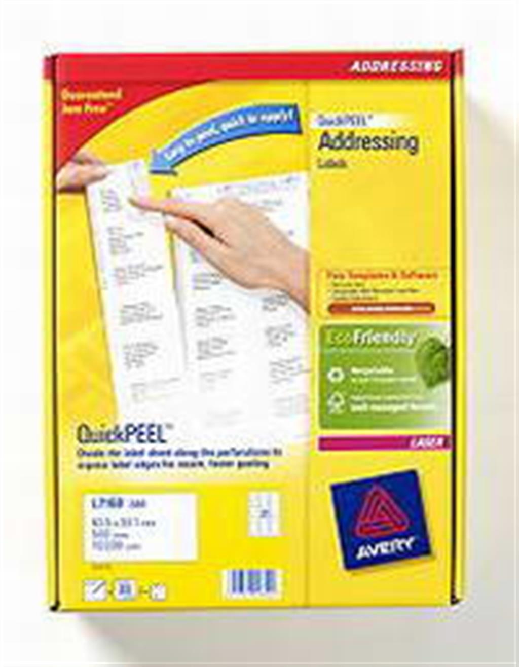 Avery L7160-500 Address Labels 500 sheets - 21 Labels per Sheet 34345J