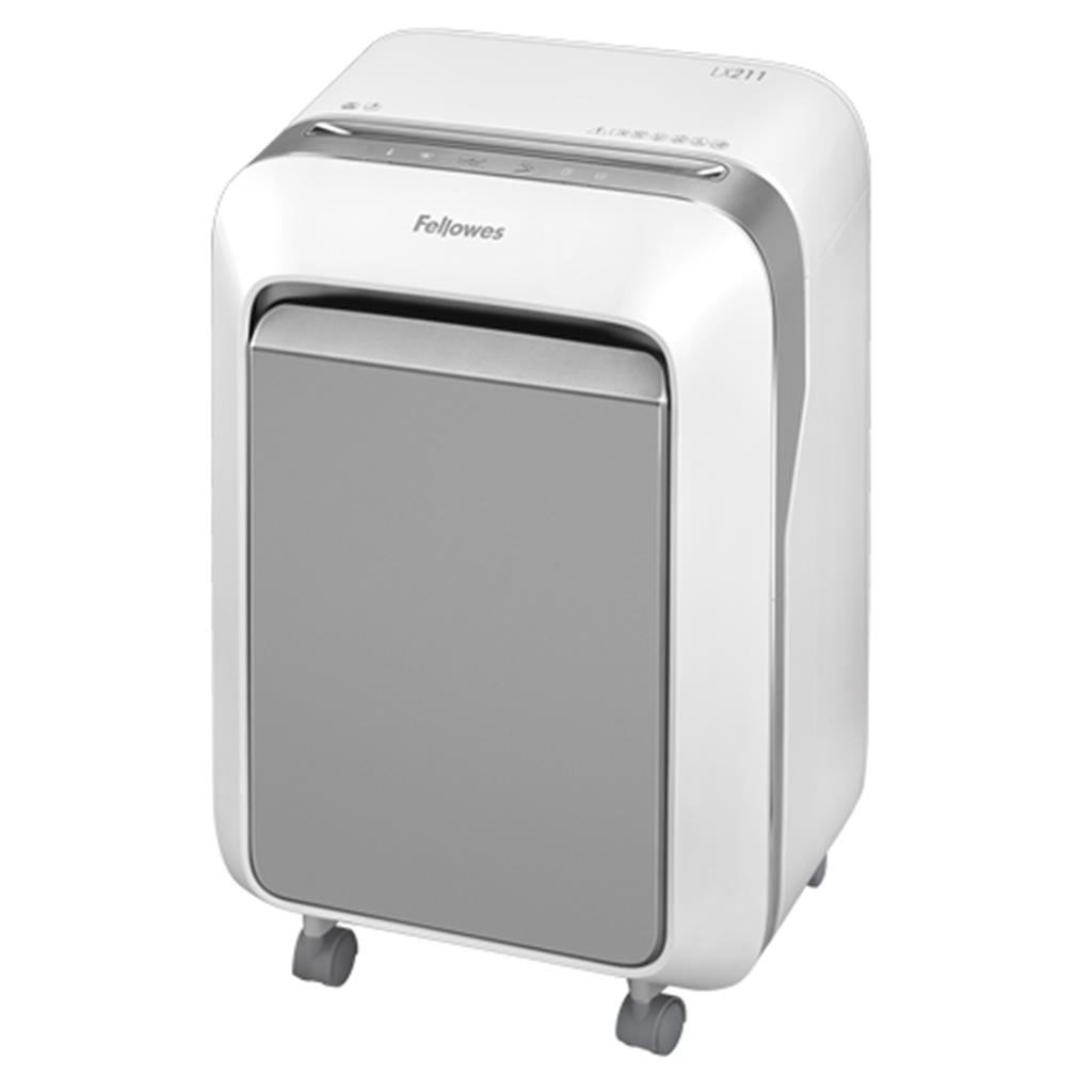 Fellowes LX Series Powershred LX21 Aktenvernichter Mikrogeschnittene Zerkleinerung Grau, Weiß
