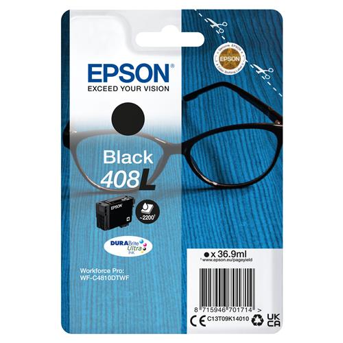 Epson 408L Spectacles DURABrite Ultra Single Black Ink