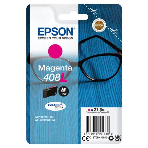 Epson 408L Spectacles DURABrite Ultra Single Magenta Ink