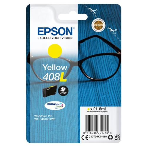 Epson 408L Spectacles DURABrite Ultra Single Yellow Ink