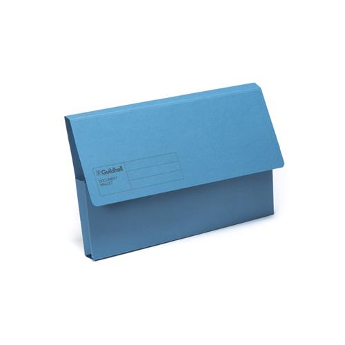 Photos - File Folder / Lever Arch File Exacompta Guildhall Blue Angel Document Wallet Manilla Foolscap Half Flap 285Gsm Blue  - Gdw1-Bluz GDW1-BLUZ (Pack 50)