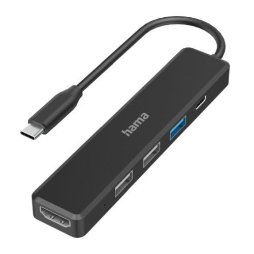Hama USB-C hub multi-port 5 ports 3x USB-A USB-C HDMI