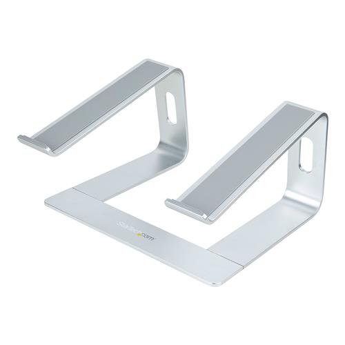 StarTech.com Laptop Stand for Desk Supports 5kg/11lb Aluminum Silver Ergonomic Laptop Riser Portable Laptop Holder Computer Stand for Macbook Air/Pro Dell XPS Lenovo
