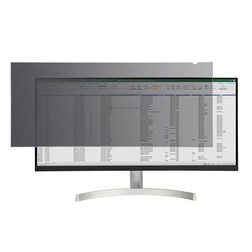 StarTech.com Monitor Privacy Screen for 34 inch Ultrawide Display - 21:9 Widescreen - Computer Screen Security Filter - Blue Light Reducing Protector - Matte/Glossy - +/-30 Degree - TAA