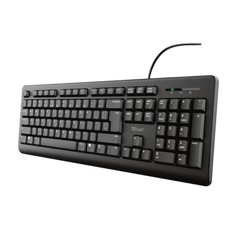 Trust TK-150 Full-size (100%) Wired USB Membrane QWERTY Black