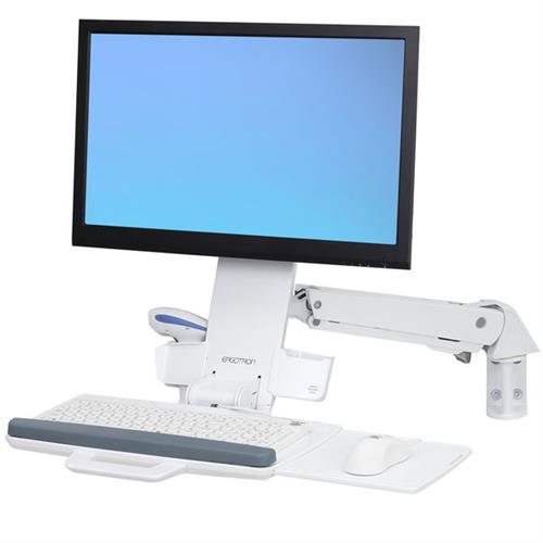 Ergotron StyleView Sit-Stand Combo mounting kit - for LCD display / keyboard / mouse / barcode scanner - white