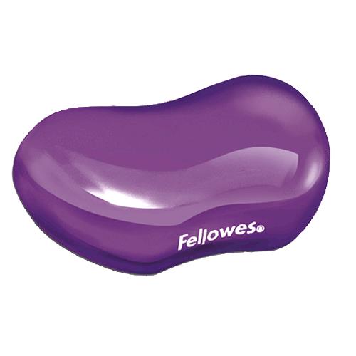 Fellowes Wrist Rest - Crystals Gel Wrist Rest with Non Slip Rubber Base - Ergonomic Mouse Mat Wrist Support Keyboard Wrist Rest for Computer Laptop Home Office Use - Purple