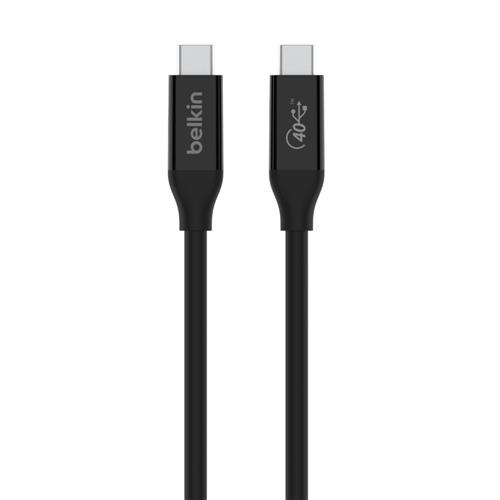 Belkin INZ001bt0.8MBK USB cable USB4 Gen 3x2 0.8 m USB C 40 Gbit/s 100 W Black