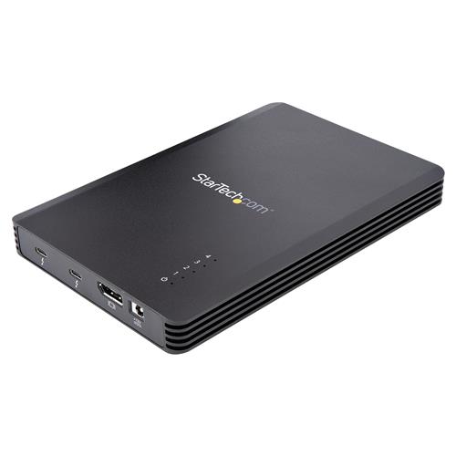 StarTech.com 4 Bay Thunderbolt 3 NVMe Enclosure For M.2 NVMe SSD Drives 1x DisplayPort Video/ 2x TB3 Downstream Ports 40Gbps 72W Power Supply External Hard Drive Enclosure