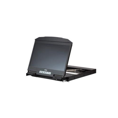 ATEN CL3800NW rack console 47 cm (18.5") 1920 x 1080 pixels Metal Plastic Black
