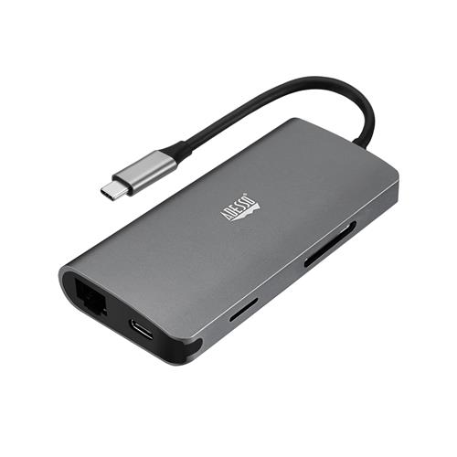 Adesso AUH-4030 laptop dock/port replicator USB 3.2 Gen 1 (3.1 Gen 1) Type-C Grey