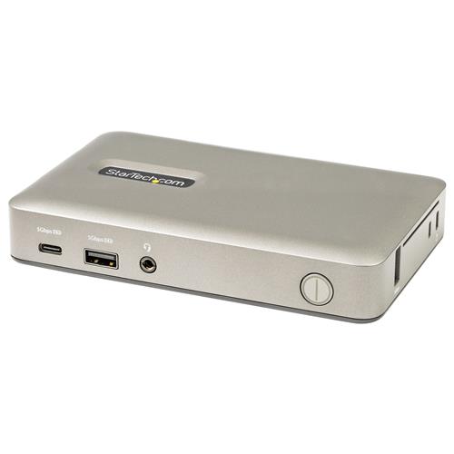 StarTech.com USB C Dock - USB-C to DisplayPort 4K 30Hz or VGA - 65W USB Power Delivery Charging - 4-Port USB 3.1 Gen 1 Hub - Universal USB-C Laptop Docking Station with Ethernet - TAA
