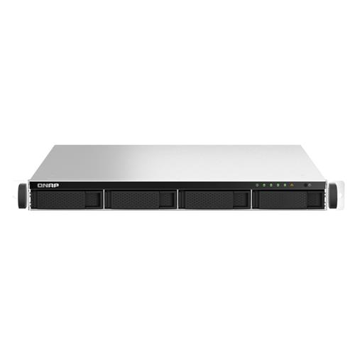 QNAP TS-464U-RP NAS Rack (1U) Intel Celeron N5095 8 GB DDR4 0 TB QNAP Turbo System Aluminium Black