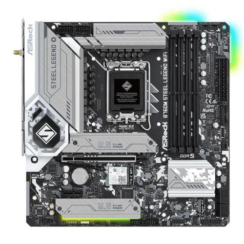 Asrock B760M Steel Legend WiFi Intel B760 LGA 1700 micro ATX