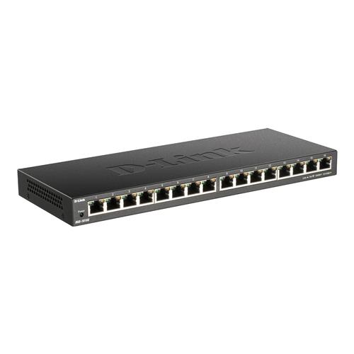 Photos - Switch D-Link 16-Port Unmanaged Gigabit Ethernet  DGS-1016S/B 