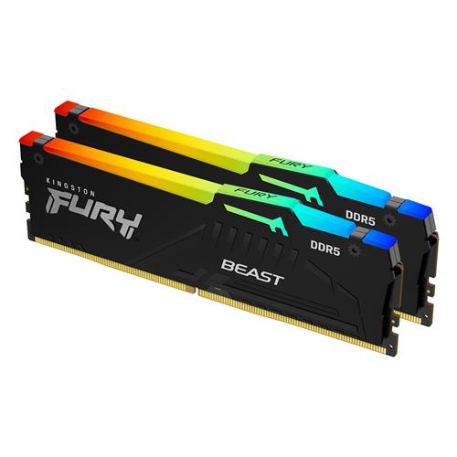 Kingston Technology FURY Beast 64GB 6000MT/s DDR5 CL36 DIMM (Kit of 2) RGB EXPO