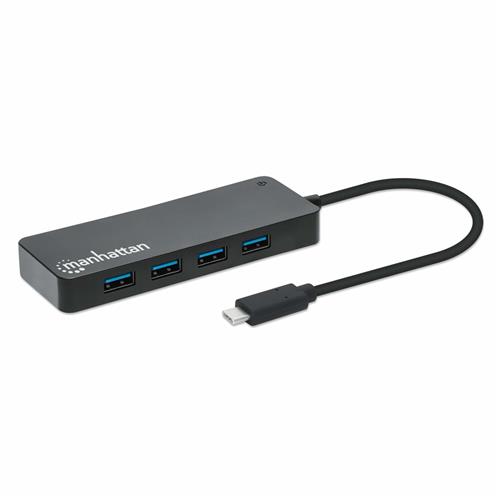 Manhattan USB-C Dock/Hub Ports (x7): USB-A (x7) 5 Gbps (USB 3.2 Gen1 aka USB 3.0) External Power Supply Not Needed Universal for all devices Cable 15cm SuperSpeed USB Black Three Year Warranty