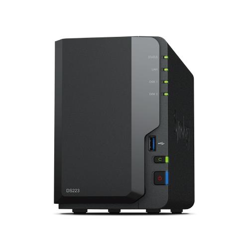Synology DiskStation DS223 NAS/storage server Desktop Realtek RTD1619B 2 GB DDR4 0 TB