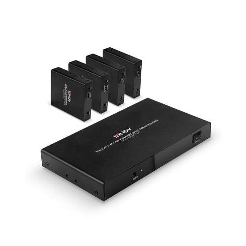 Lindy 70m Cat.6 4 Port HDMI 4K60 Splitter Extender