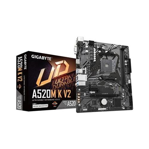 GIGABYTE A520M K V2 Motherboard Supports AMD Ryzen 5000 Series AM4