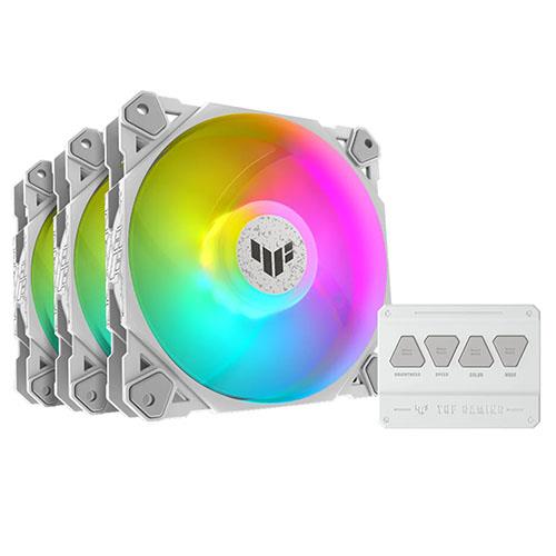 ASUS TUF GAMING TF120 ARGB WHITE EDITION 3IN1 Computer case Air cooler 12 cm 3 pc(s)
