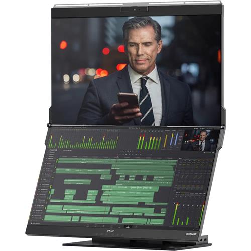 Mobile Pixels Geminos. Display diagonal: 61 cm (24") Display resolution: 1920 x 1080 pixels HD type: Quad HD Native aspect ratio: 16:9. Built-in speaker(s). Built-in USB hub. Height adjustment. Product colour: Black