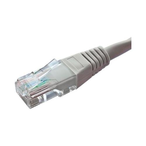 Cablenet 5m Cat5e RJ45 Grey U/UTP PVC 24AWG Flush Moulded Booted Patch Lead