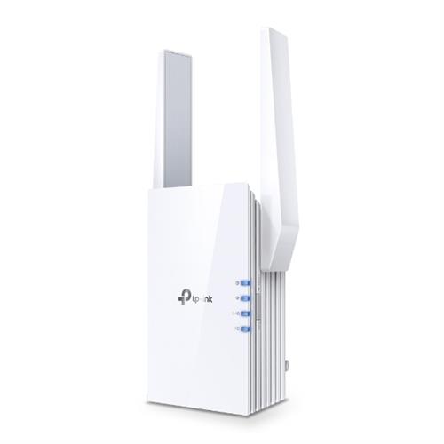 TP-Link RE705X Network transmitter & receiver 1000 Mbit/s External IEEE 802.11a IEEE 802.11ax IEEE 802.11g 802.11a 802.11b 802.11g Wi-Fi 4 (802.11n) Wi-Fi 5 (802.11ac) Wi-Fi 6 (802.11ax) 2400 Mbit/s