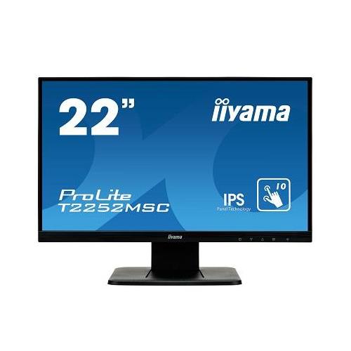 iiyama ProLite T2252MSC-B2 computer monitor 54.6 cm (21.5") 1920 x 1080 pixels Full HD LCD Touchscreen Black