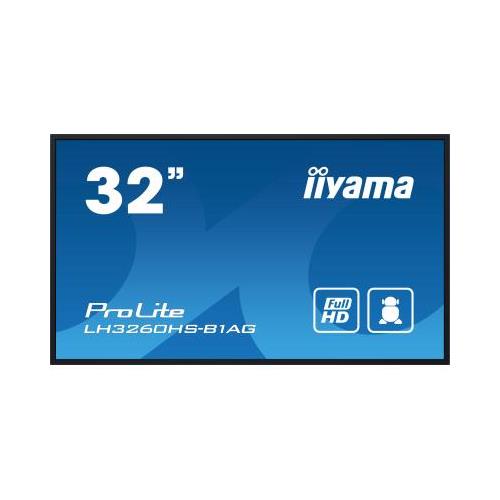 iiyama LH3260HS-B1AG Signage Display Digital A-board 80 cm (31.5") LED Wi-Fi 500 cd/m Full HD Black Built-in processor Android 11 24/7
