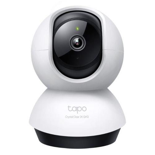 TP-Link Tapo Pan/Tilt AI Home Security Wi-Fi Camera IP security camera Indoor Wireless Desk White Black Spherical