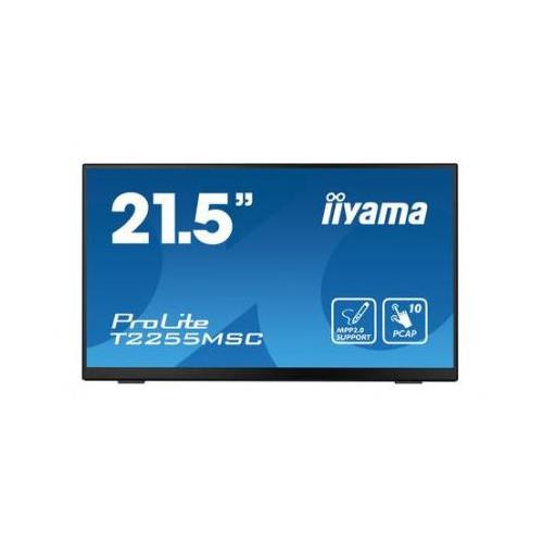 iiyama ProLite T2255MSC-B1 computer monitor 54.6 cm (21.5") 1920 x 1080 pixels Full HD LCD Touchscreen Black