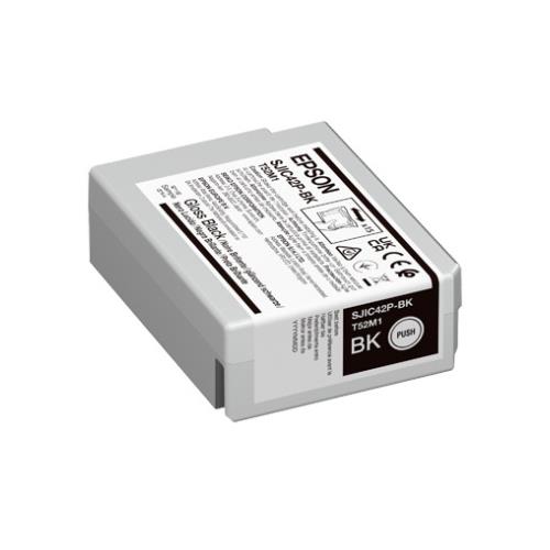 Epson SJIC42P-BK Ink cartridge for ColorWorks C4000e BK (Black). Supply type: Single pack Printing colours: Black Quantity per pack: 1 pc(s)