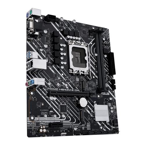 ASUS PRIME H610M-E D4-CSM Intel LGA 1700 Intel Celeron Intel Core i3 Intel Core i5 Intel Core i7 Intel Core i9 Intel Pentium LGA 1700 DDR4-SDRAM 64 GB