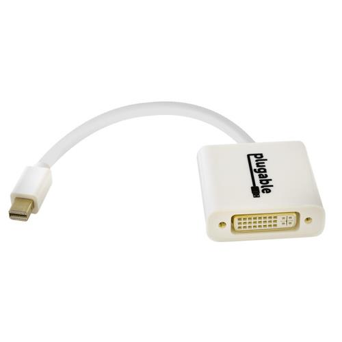 Photos - Cable (video, audio, USB) Plugable Technologies Mini DisplayPort  to DVI Adapter (Driverless Supports Mac Windows Linux Systems and Dis(Thunderbolt 2)